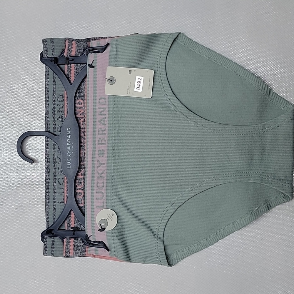 Lucky Brand Women's Briefs - Green and Pink